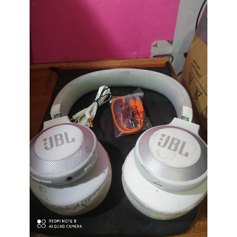 JBL E65 BTNC Headphone Bluetooth White
