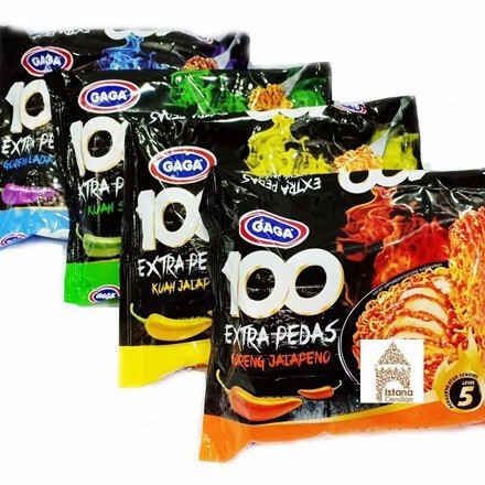 

Gaga Mie Instant 100 Varian Rasa (Pedas level 5)