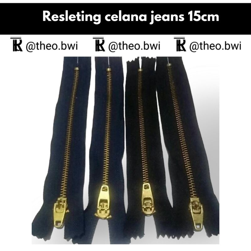 Resleting Jeans - Sleting Celana Jeans 15 cm - Sleting Jeans | Theo R