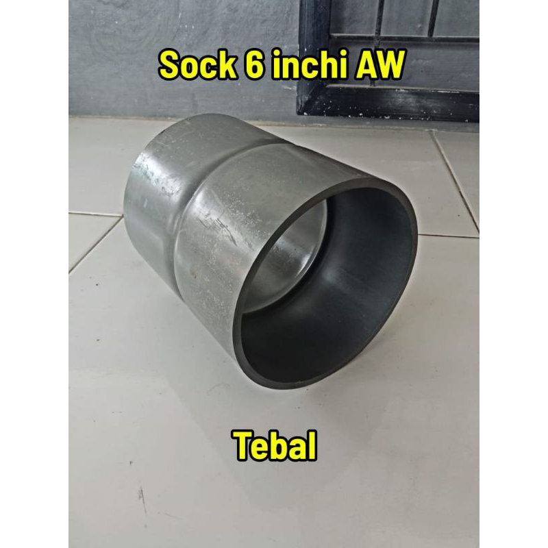 sambungan pipa PVC 6 inch soket 6 in tebal socket