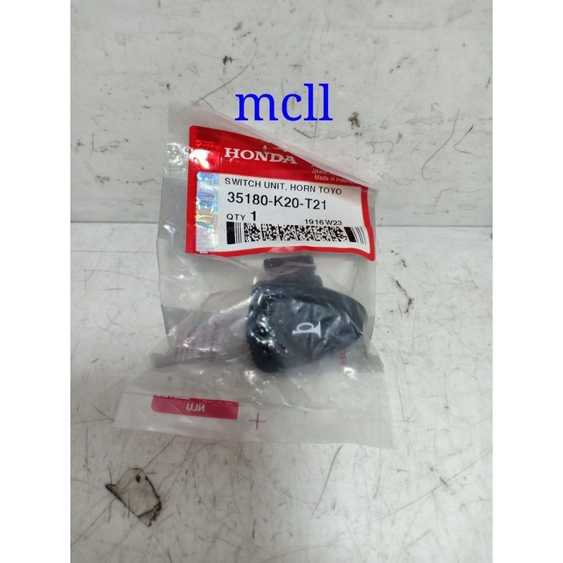 TOMBOL KLAKSON BEAT FI ESP/BEAT POP/REVO FI/SCOOPY ESP/VARIO 150/PCX 150/SUPRA X 125 FI 2014 ORIGINA