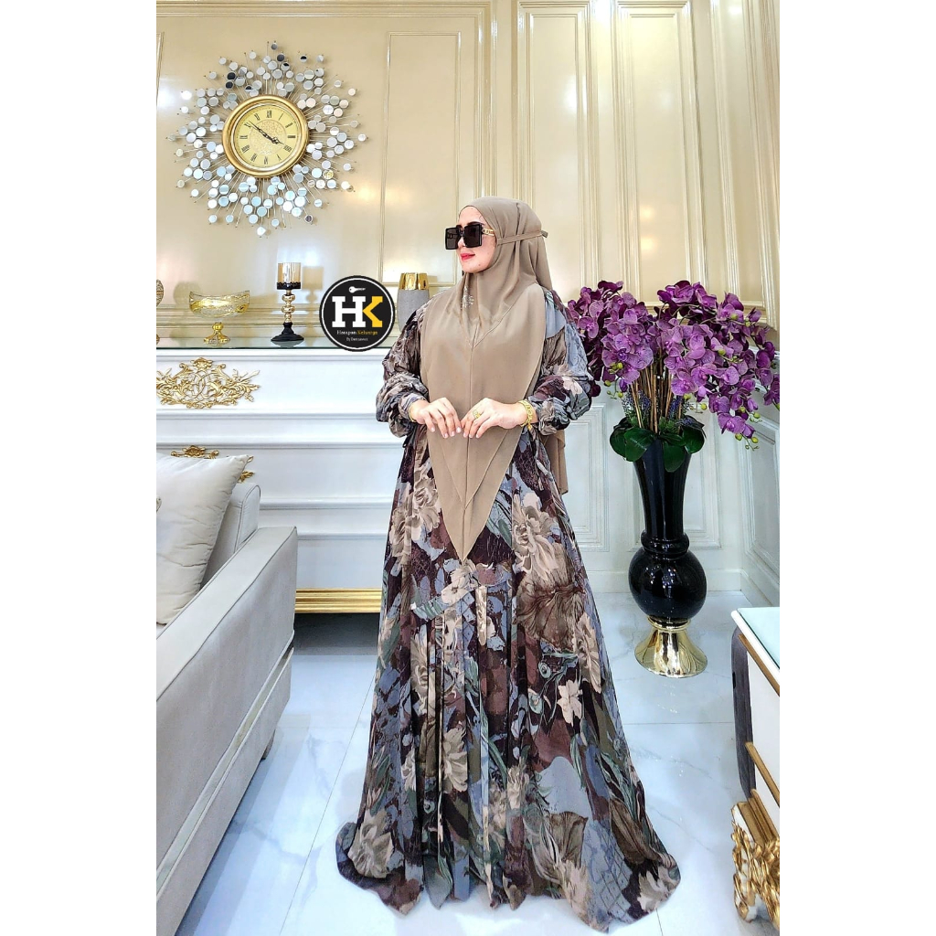 Safa Set Bergo Series HK By Dermawan ORI Hijab Gamis Syari Kekinian BestSeller Terlaris Termurah Ori