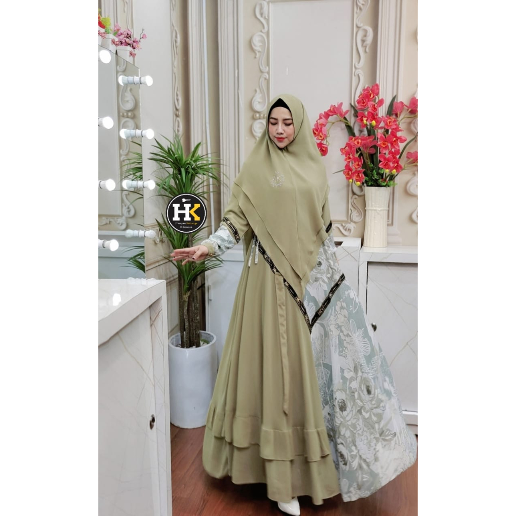 Fresia Syar'i Series HK By Dermawan ORI Hijab Gamis Syari Kekinian BestSeller Terlaris Termurah Original Syari
