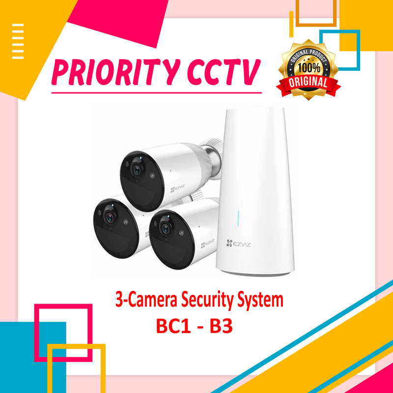 EZVIZ SMART HOME BATTERY CAM KIT/CS-BC1-B3