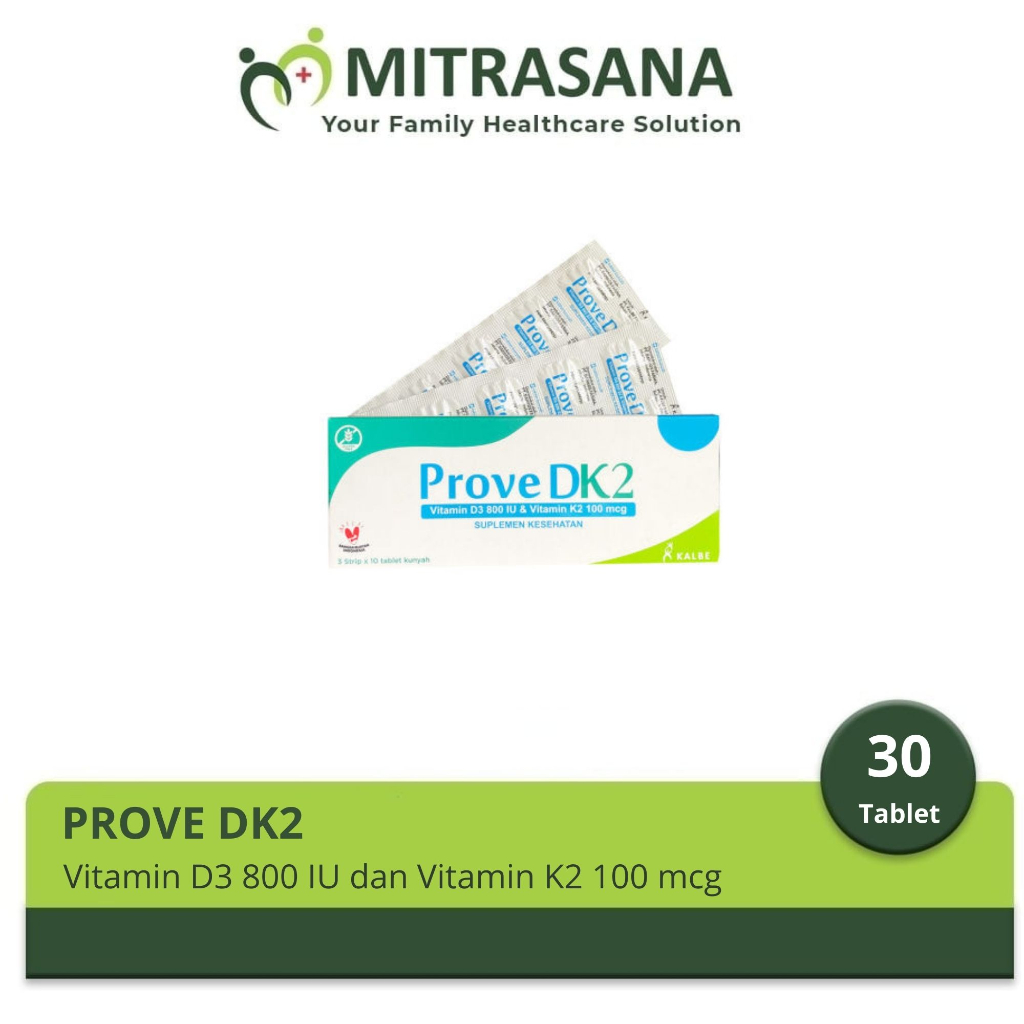 Prove DK2 30 Tablet - Vitamin D3 800 IU & K2 100 mcg