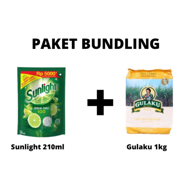 

PAKET HEMAT GULAKU 1kg + SUNLIGHT 210ml