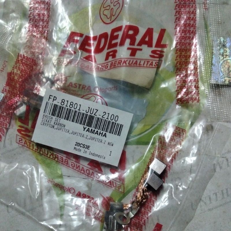 FEDERAL Cool Starter Jupiter Z Kul Stater Vega R Crypton Kripton Col Brush Set Arang Sikat Carbon Pn