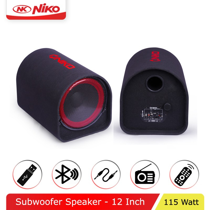 Speaker Niko NK GL 12 Bluetooth Subwoofer Car Speaker 12inch / Speaker Mobil Karaoke GL12