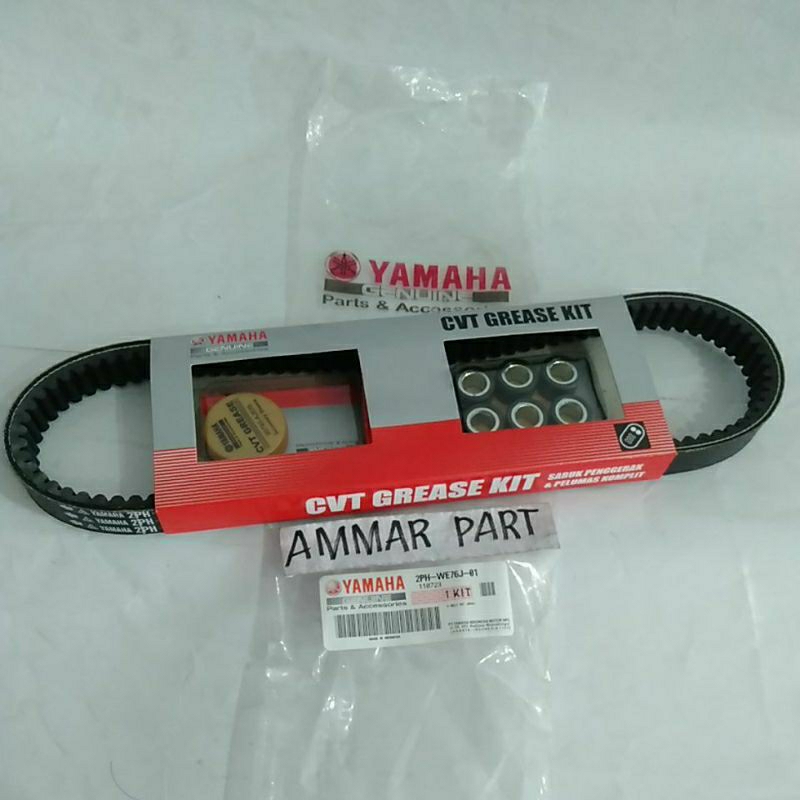 Vbelt V-Belt Assy Kit Vanbelt Vanbel Panbel Fanbelt Ban Penggerak Mio M3 Freego Mio Z Mio Soul GT 12