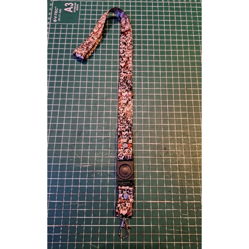 

Lanyard/Name Tag/Gantungan id card model doodle panda putih