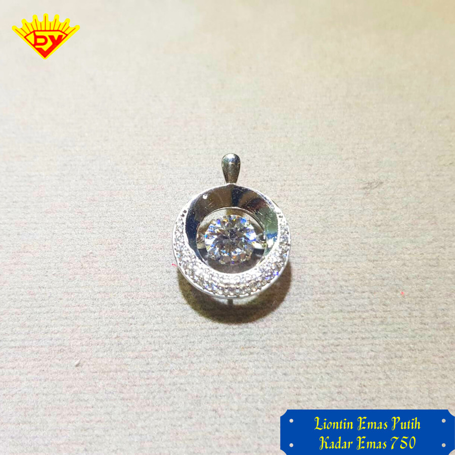 Liontin Emas Putih Kadar Emas 750