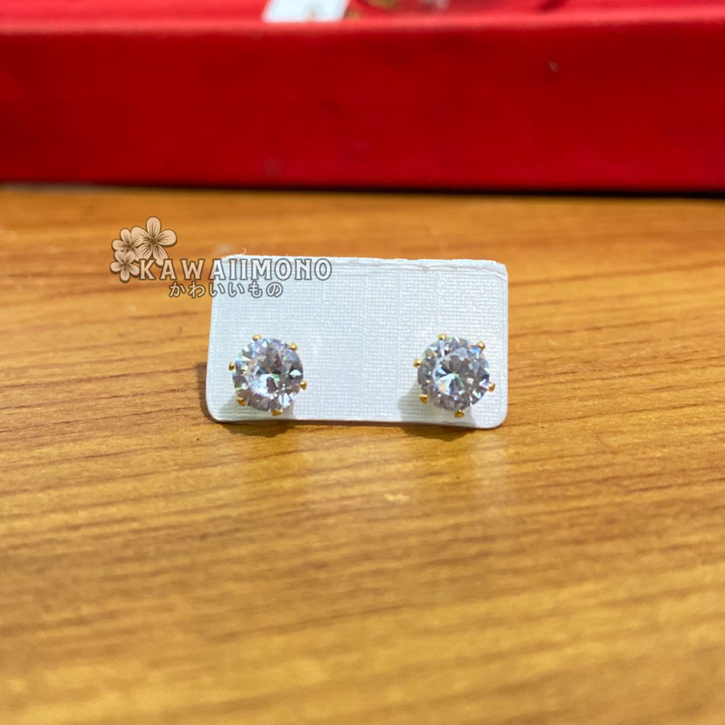 KAWAIIMONO - GIWANG DIAMOND GOLD TITANIUM STAINLESS STEEL ANTI KARAT CINCIN TUNANGAN
