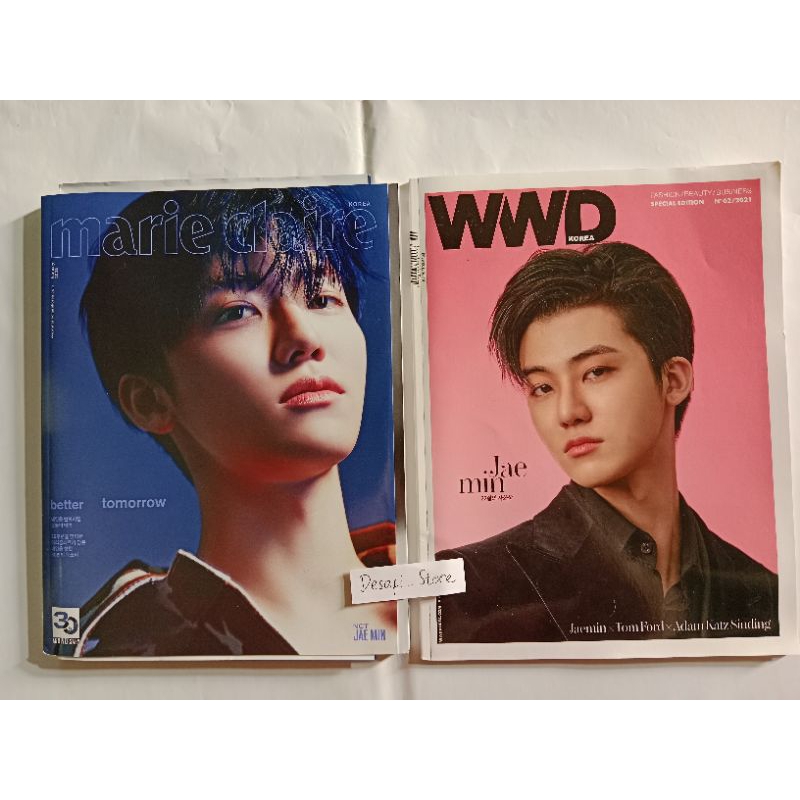 Majalah Jaemin NCT Dream WWD Marie Claire Arena Homme
