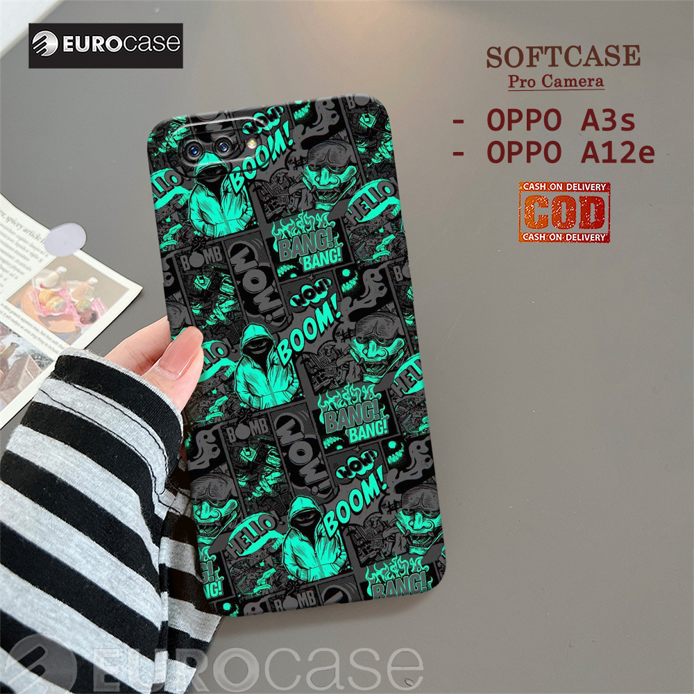 Casing Hp Oppo A3S / Oppo A12E - Fashion Case Grafiti - Soft Case Hp Oppo A3S / Oppo A12E - Kesing H