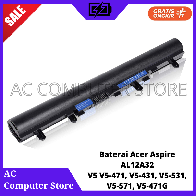Baterai Acer V5-471 E1-432 E1-432G E1-432P E1-432PG ES1-431 ES1-411 OM