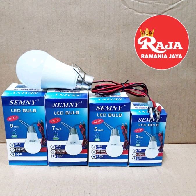 Lampu LED 12 Volt DC/Lampu Aki Berkualitas Super Terang Semny