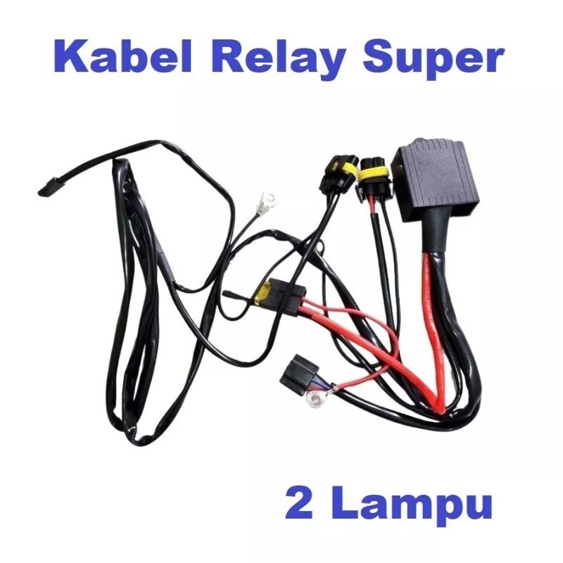 Kabel Relay Set 2 lampu Hid Projector biled