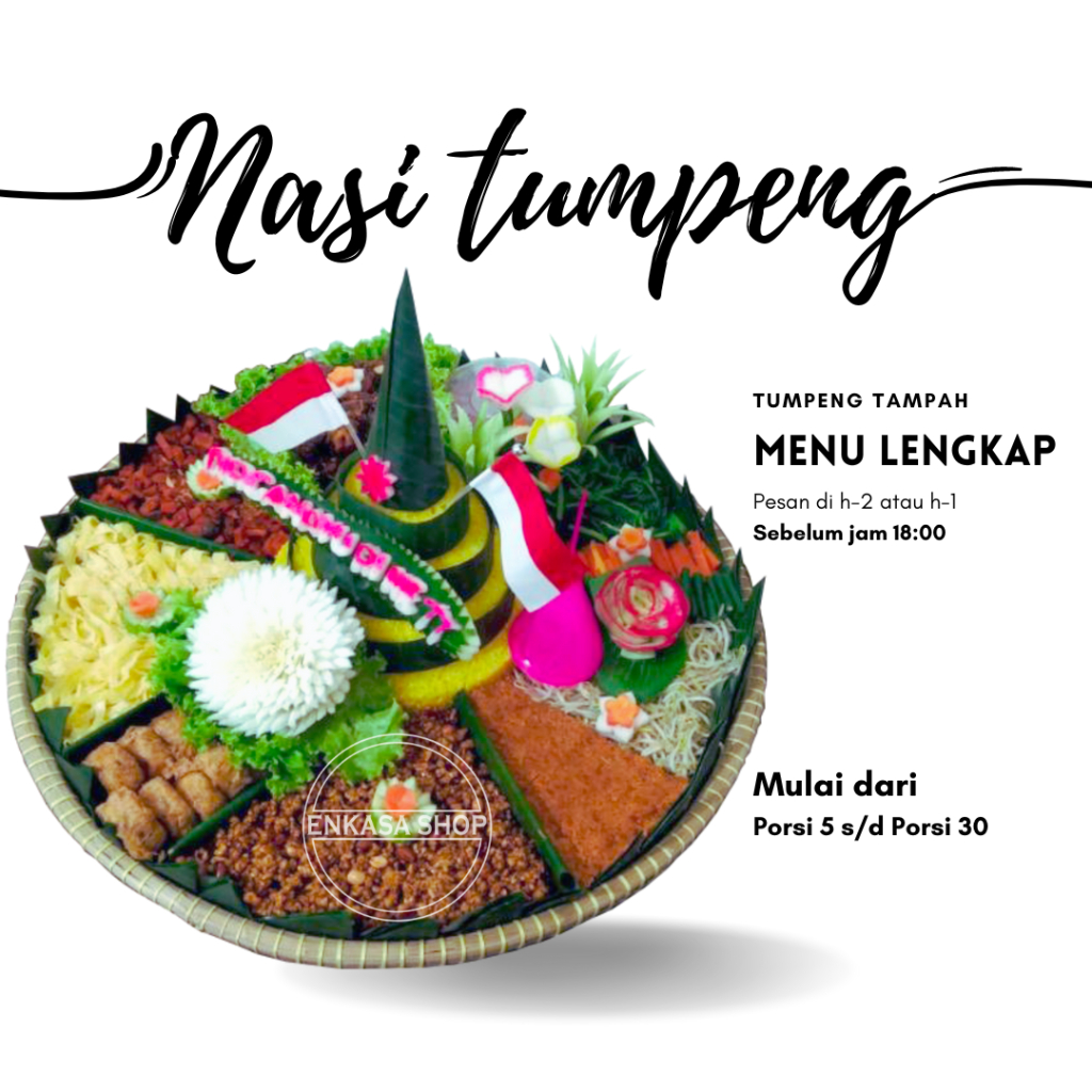 Nasi Tumpeng nasi kuning tumpeng tampah porsi 5 sampai porsi 30 orang