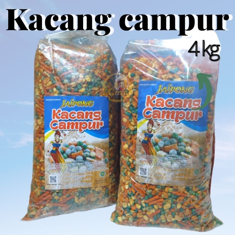 

KACANG CAMPUR 1 BAL 4KG JAIPONG ALMA.SNACK MIXES NUTS