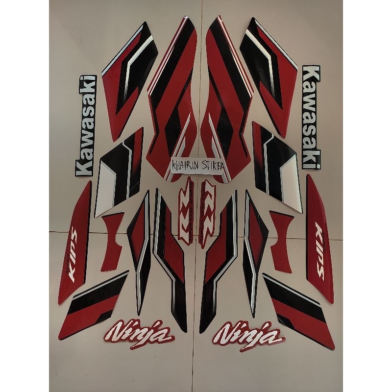 striping stiker ninja rr SE 2015 orange hitam