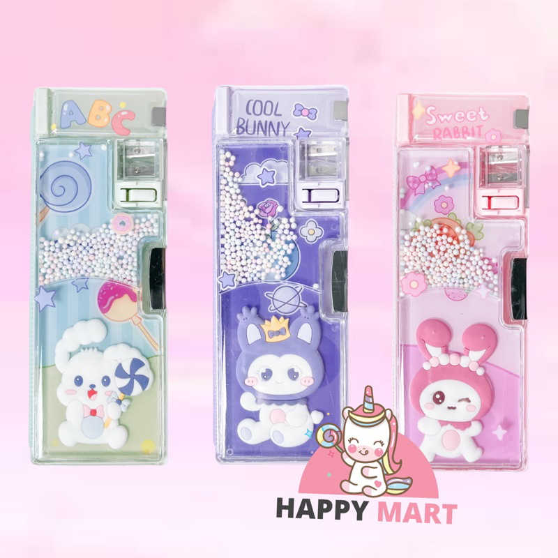 

Kotak pensil bobba rabbit cosplay sanrio kuromi / melody / cinnamoroll