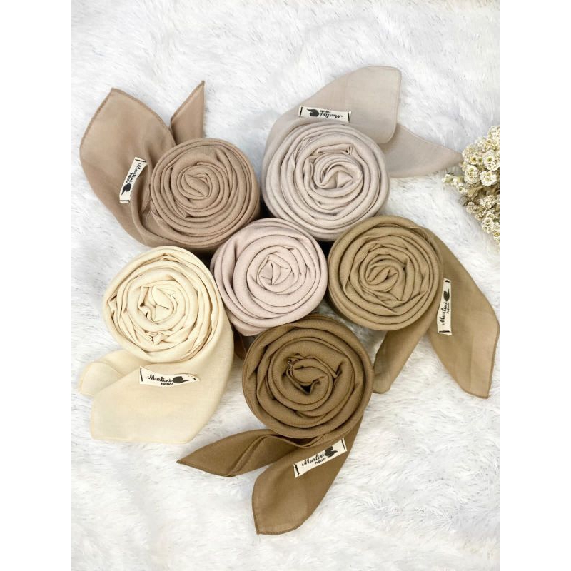 PAKET USAHA 10 PACS HIJAB SEGIEMPAT PARIS PREMIUM TANPA LABEL