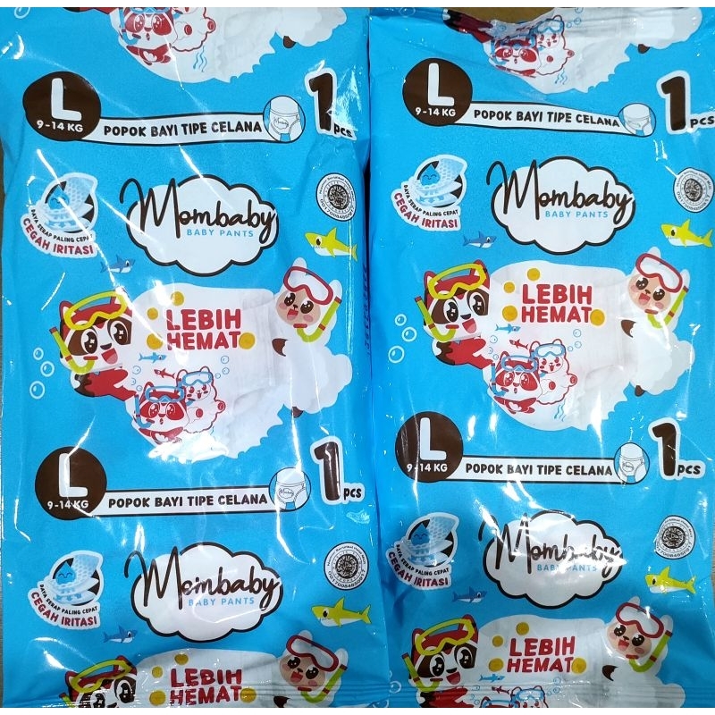 Mombaby Pants Baby Diapers Renceng, popok mombaby, Popok bayi, Popok bayi murah