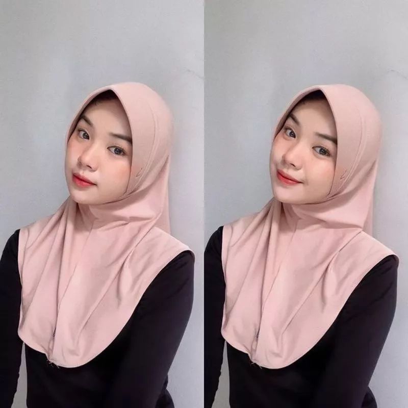 Bergo sport menutup dada / Jilbab instan Bergo sport M / Bergo hamidah menutup dada