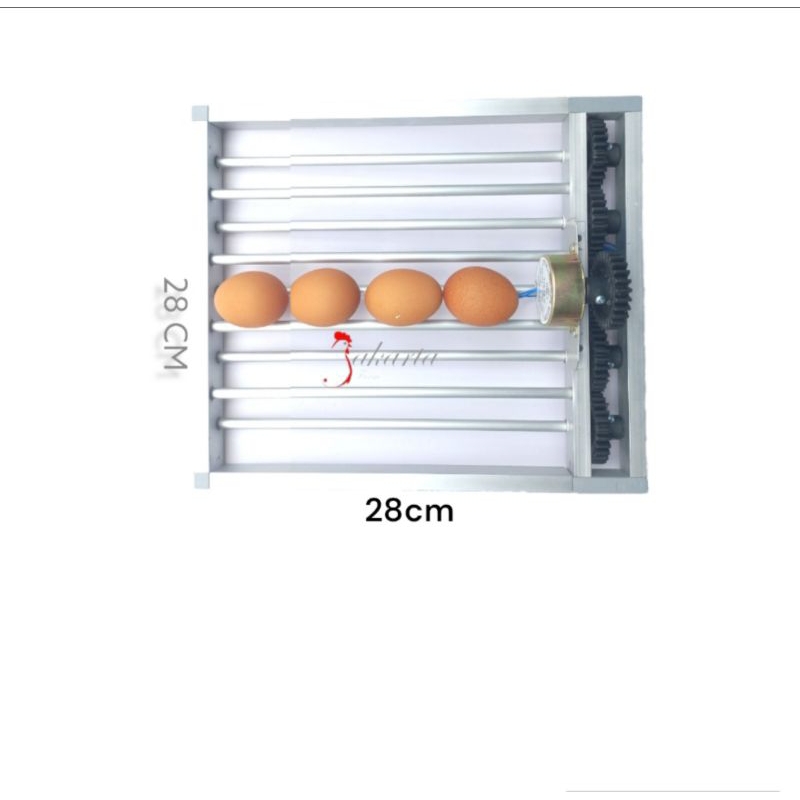Rak roller kapasitas 20 butir telur untuk mesin penetas otomatis