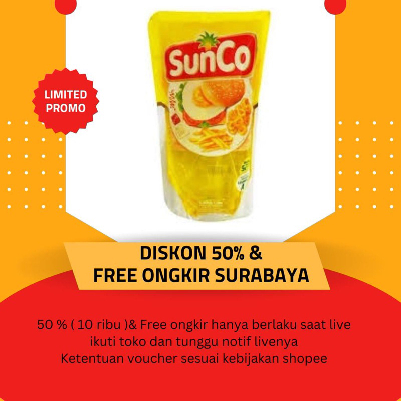 

[ DISKON 50% + Free ongkir ] SUNCO 1 liter