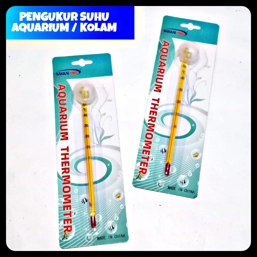 alat pengukur suhu air aquarium kolam ikan termometer