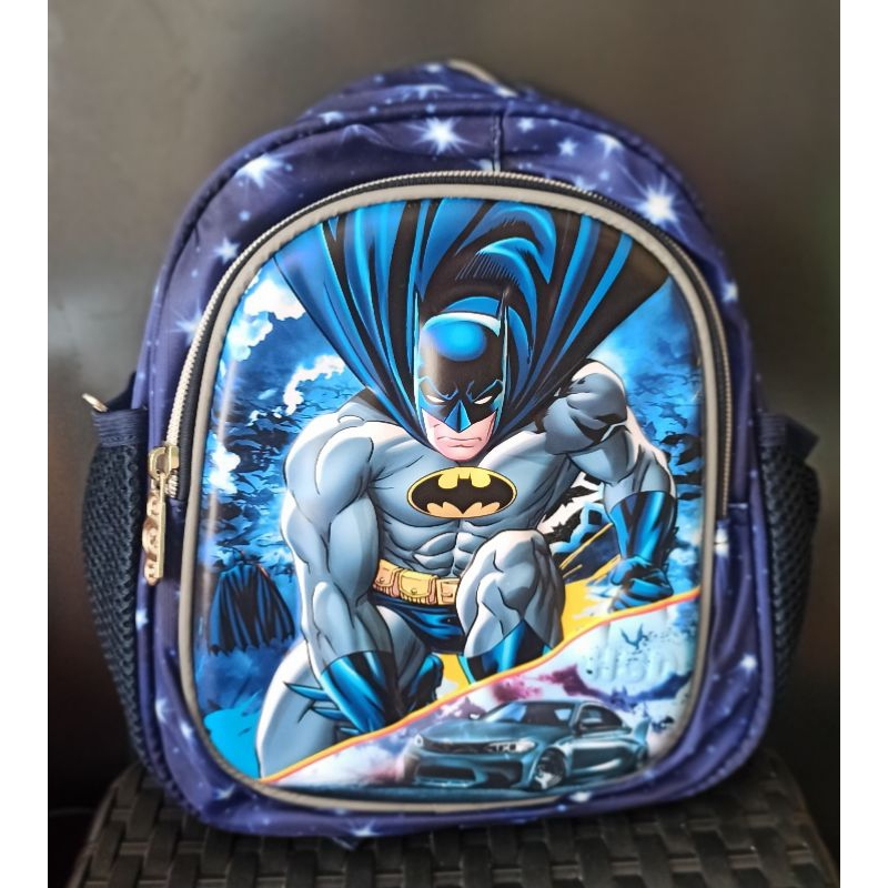 Tas Ransel Sekolah Anak Paud Hello Kitty Timbul Rainbow Purple Anak Perempuan Batman Navy Timbul Ori