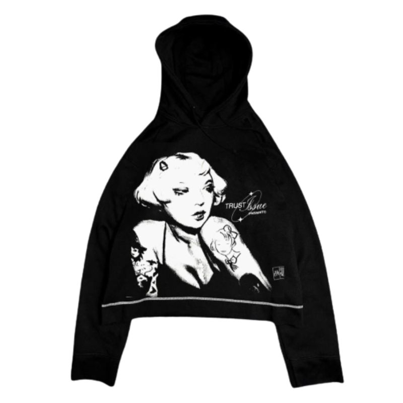 Hoodie Crop Oversize Punishment Unisex Bisa Bayar Ditampat