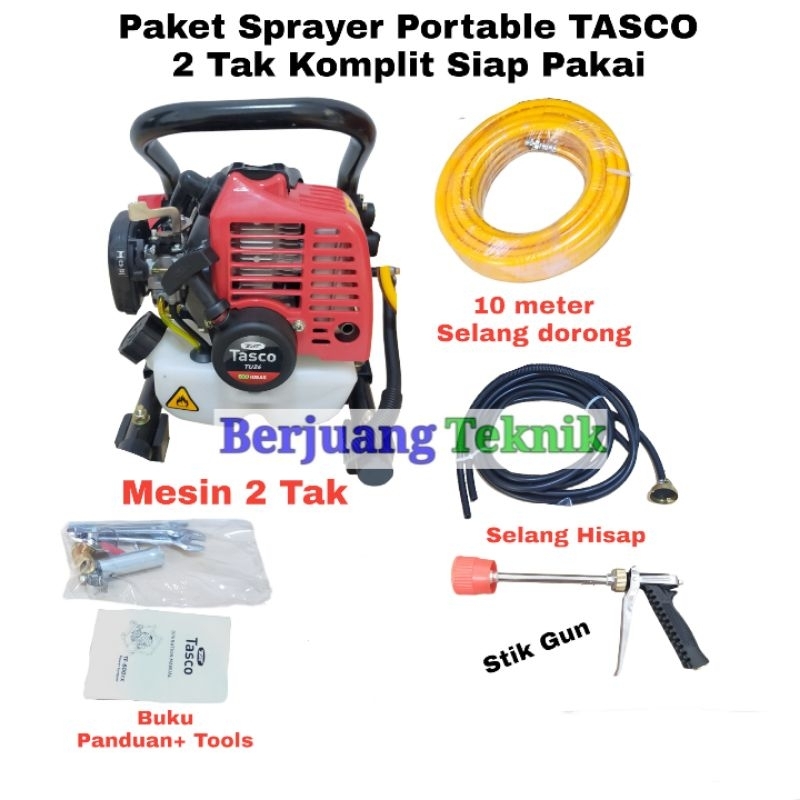 Sprayer Portable 2 Tak  TASCO || Power Sprayer Portable mesin steam cuci motor dan mobil
