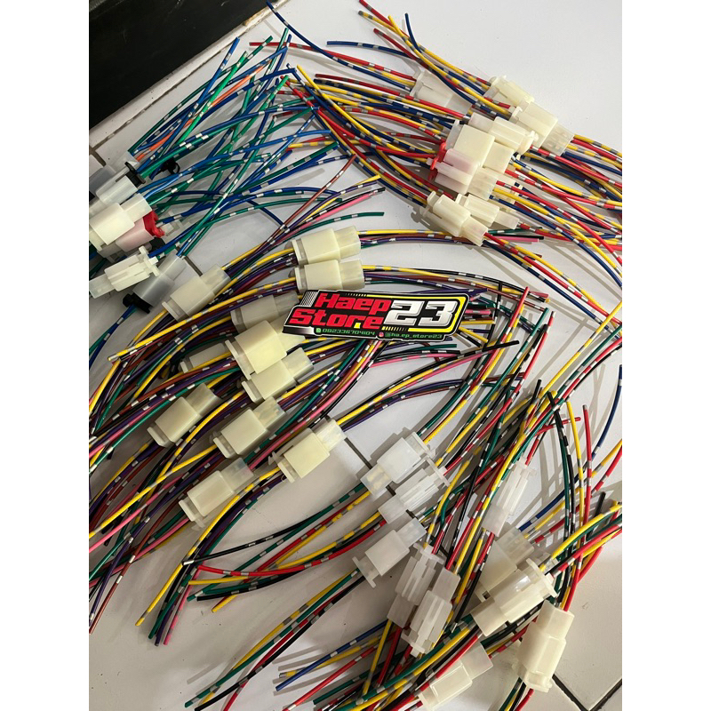 SOCKET SAMBUNGAN 2 PIN 3 PIN 4 PIN 6 PIN SOKET SAMBUNGAN KABEL SET DENGAN KABEL