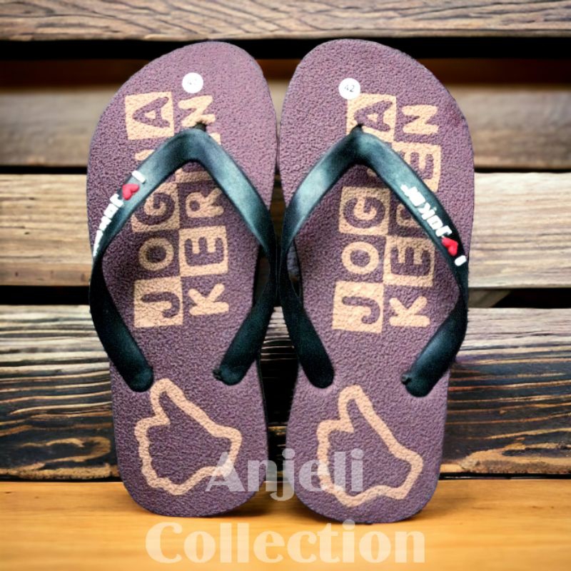 36-44 Sandal pria jogja keren / sandal japit / sandal jumbo / sandal termurah / sandal oleh-oleh kha