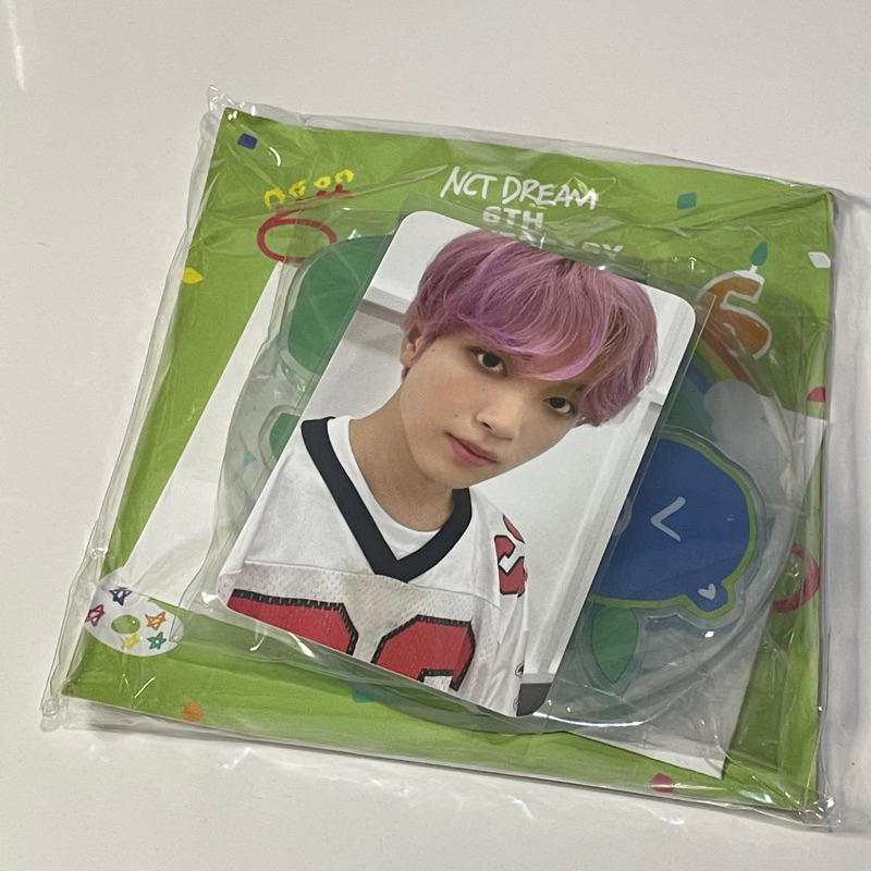 haechan acrylic fullset md 6th anniversary nct dream 127 photocard pc official merch kpop