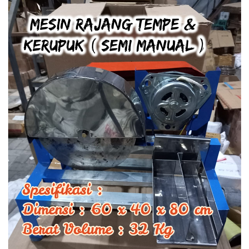 Mesin Rajang Tempe & Kerupuk ( semi manual ) terjangkau