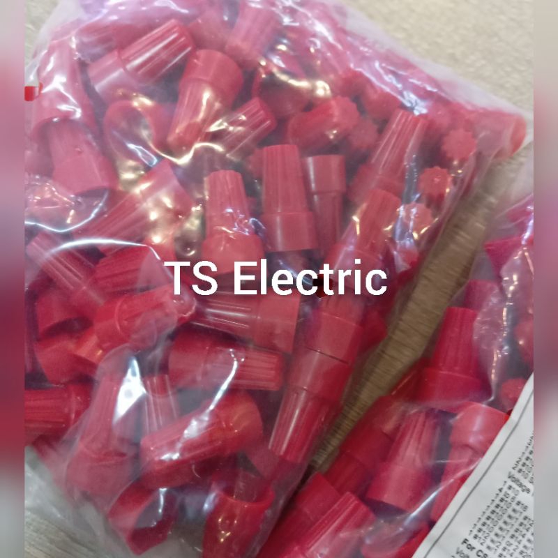 Lasdop Kabel 6mm / Lasdop 6mm Warna Merah @100 pcs