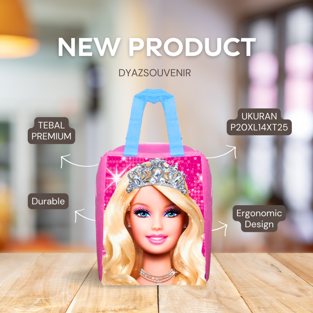 

Tas Ultah Barbie Ken NEW Resleting Tebal Premium Tahan Air Tidak Luntur