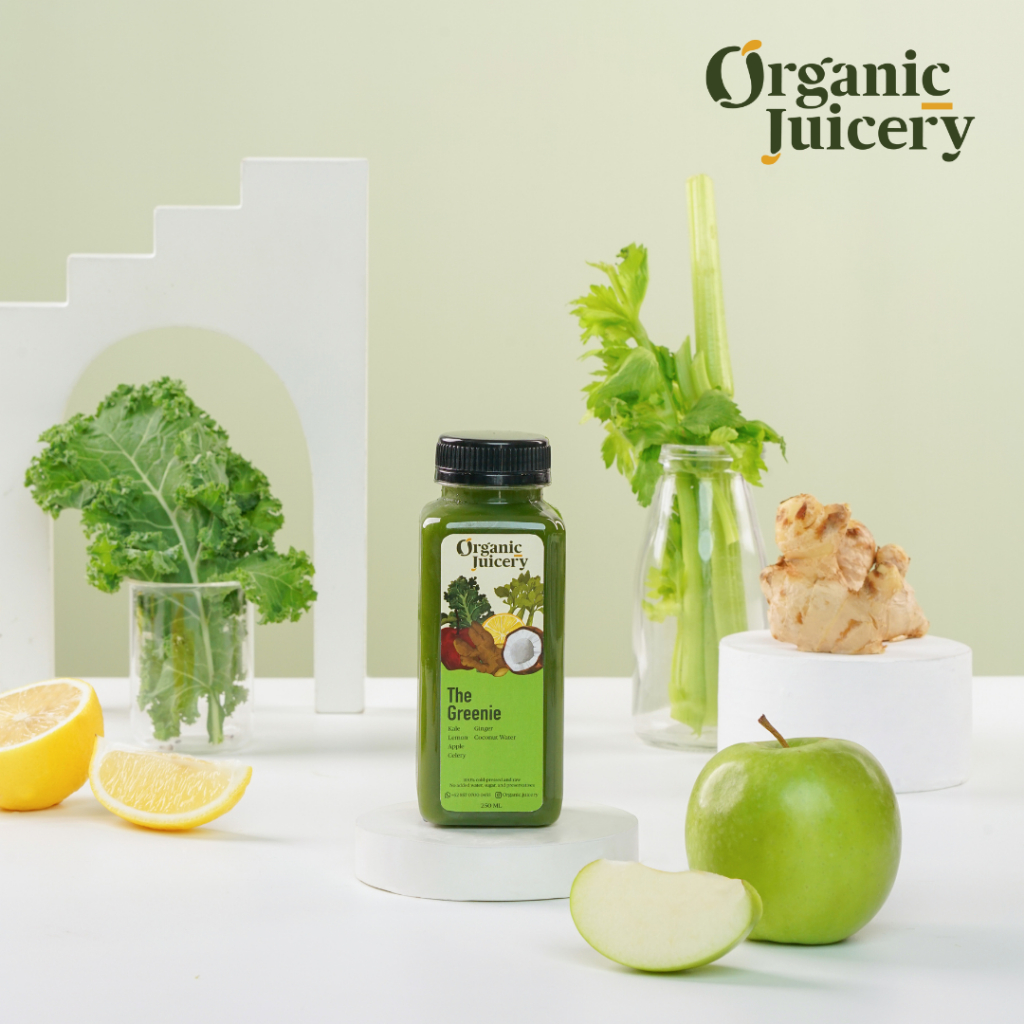 

The Greenie 250ml | Juice Kale Celery Air-Kelapa Apel Lemon Jahe