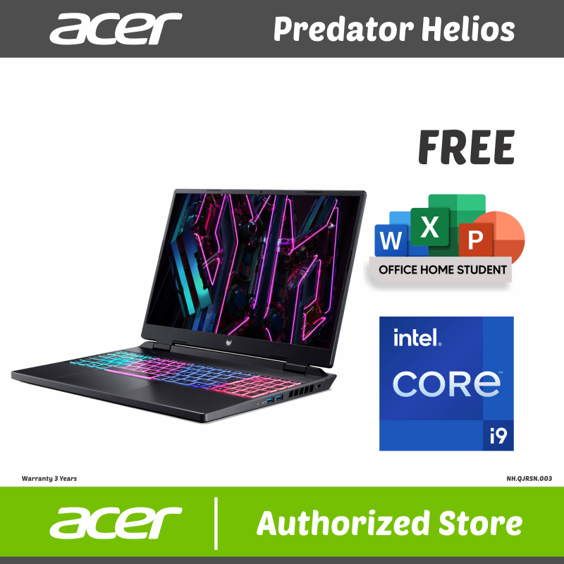 ACER PREDATOR HELIOS 16 PH16 i9 13900HX 16GB 1TB RTX4070 16 W11 OHS21