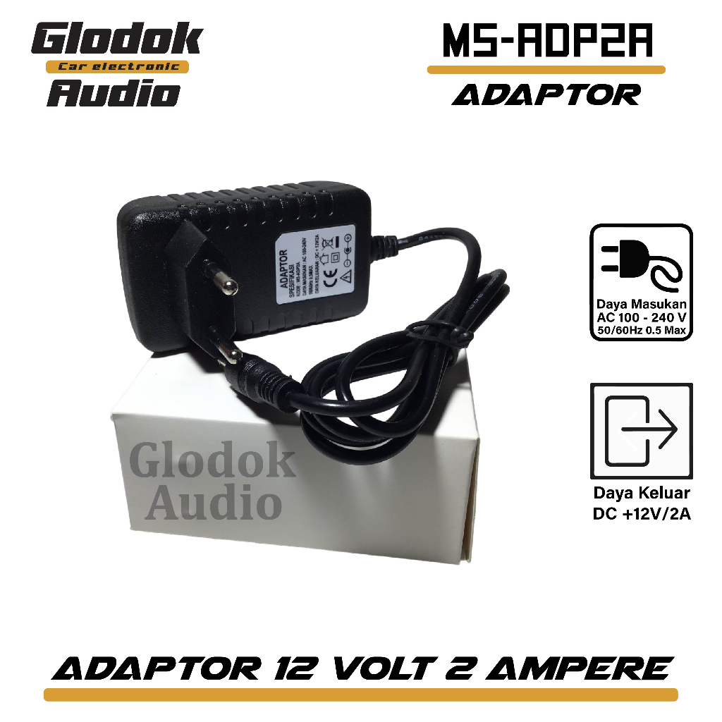 Adaptor 12 volt 2 amper MS - ADP2A