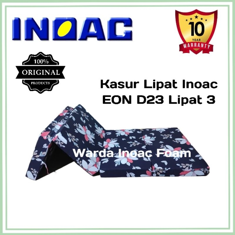 Kasur Inoac Lipat 3 EON D23 Garansi 10 Tahun Tebal 5, 10, 15, 20 dan 25 cm Original Lipat 3