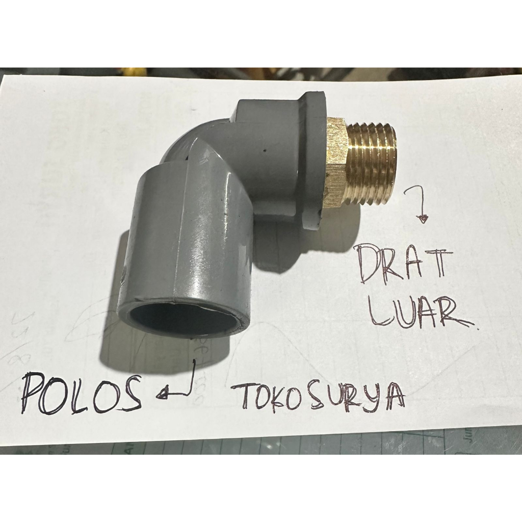 Keni drat Luar 1/2" 3/4" 1" Faucet Knee 3/4" x 1/2" 1" Valve Knee 1" 3/4" x 1/2" x 1" Keni Drat luar