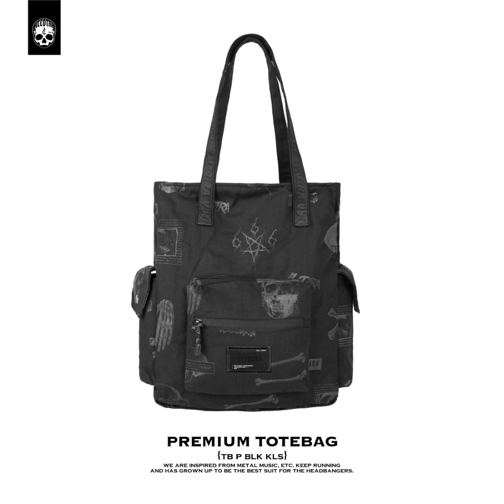 TB P BLK KLS // TOTE BAG PRINT BLACK KOLASE // TOTEBAG ALCOTRA
