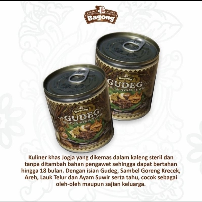 

Gudeg Bagong telur ayam suwir