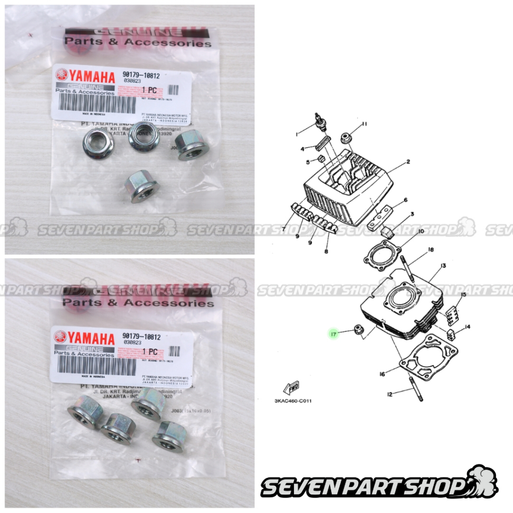 MUR BLOK PISTON BORING SEHER 14 RX KING RXKING RXK RXS RX SPESIAL YT115 ORI ORIGINAL YGP 90179-10812