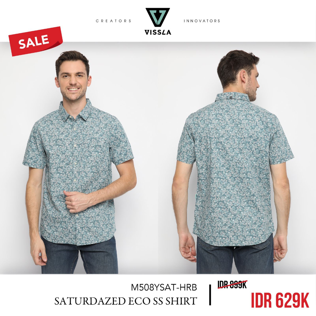 RAYSURF VISSLA SALE KEMEJA PRIA M508YSAT-HRB ORIGINAL