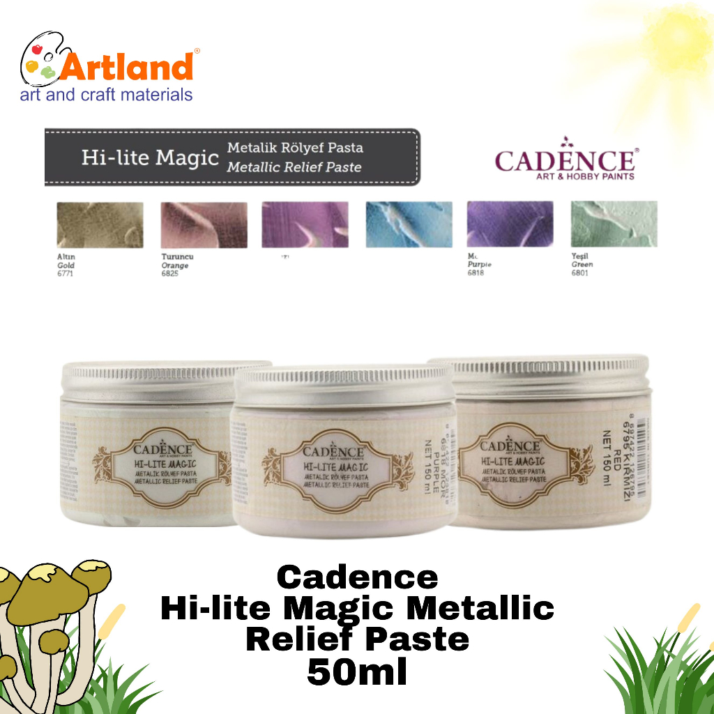 

Cadence Relief Paste Hi-Lite Metallic 150ml